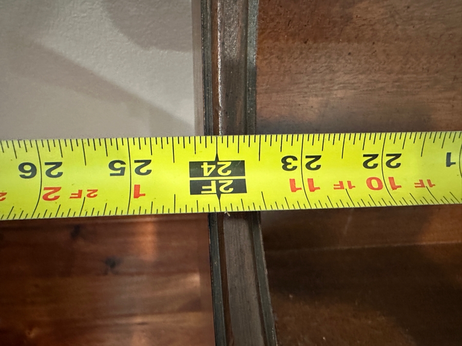 Vintage Wooden Book Trough On Brass Casters 24W X 14D X 29.5H [Photo 6]