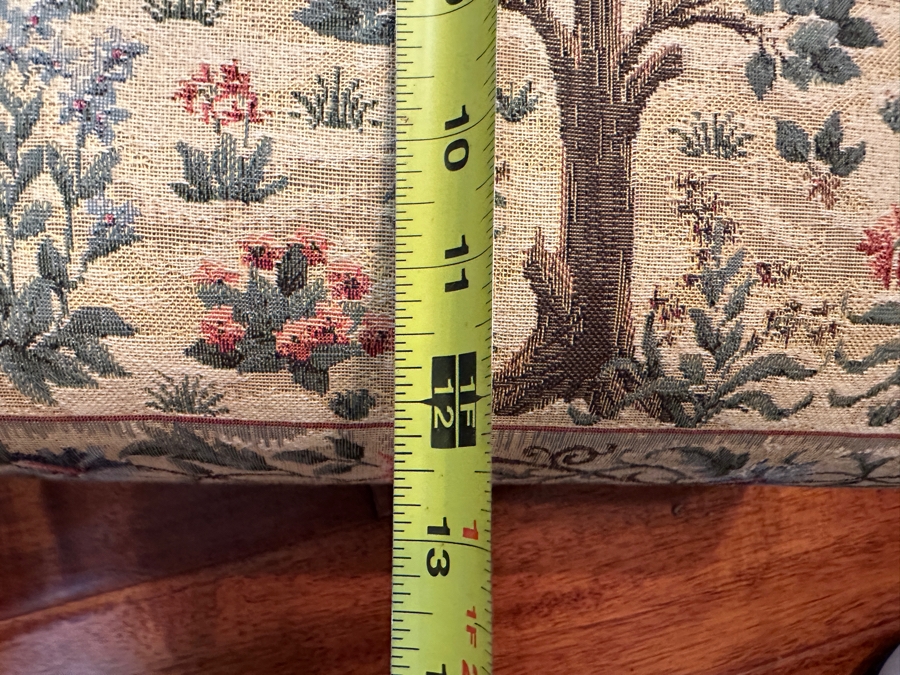 Scully & Scully Tree Of Life Tapestry Footstool 13W X 12D X 6.5H [Photo 7]