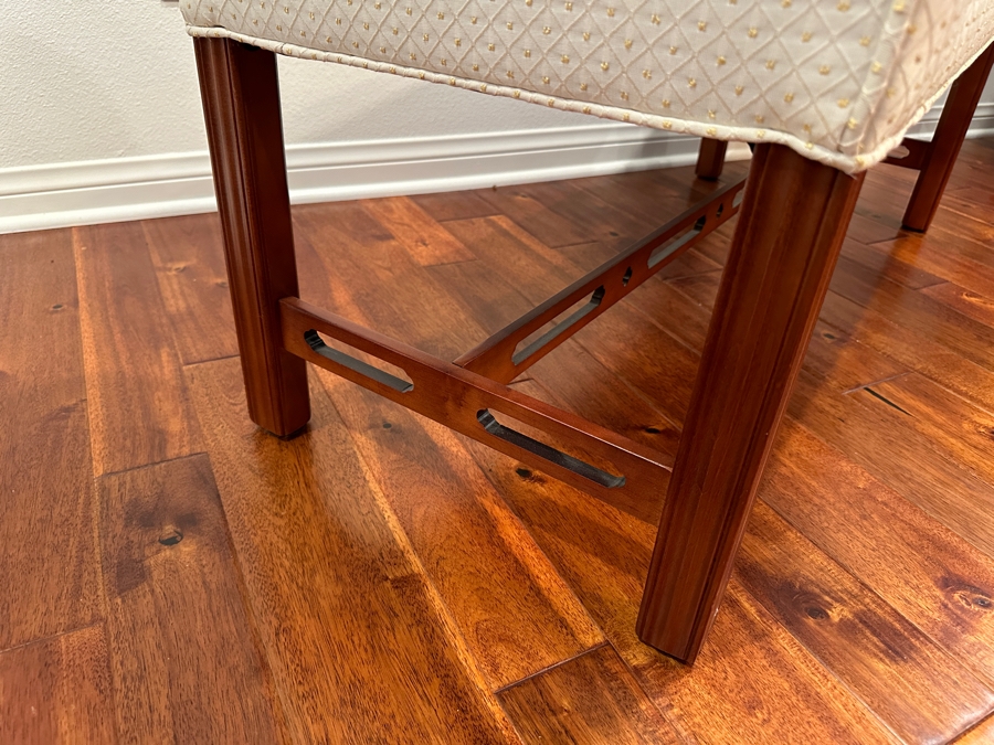 Ethan Allen Upholstered Bench 50W X 18D X 27.5H [Photo 4]