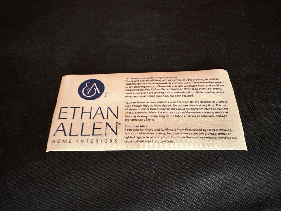 Ethan Allen Upholstered Bench 50W X 18D X 27.5H [Photo 5]