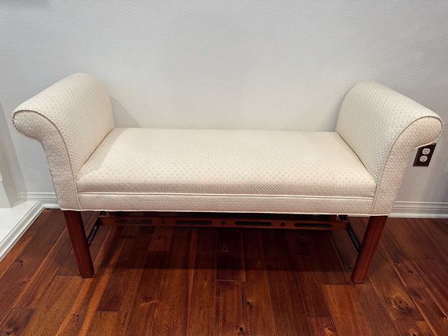 Ethan Allen Upholstered Bench 50W X 18D X 27.5H [Photo 3]