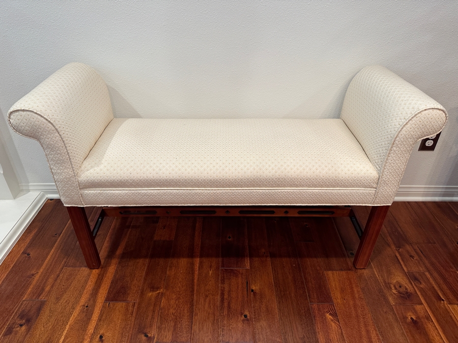 Ethan Allen Upholstered Bench 50W X 18D X 27.5H
