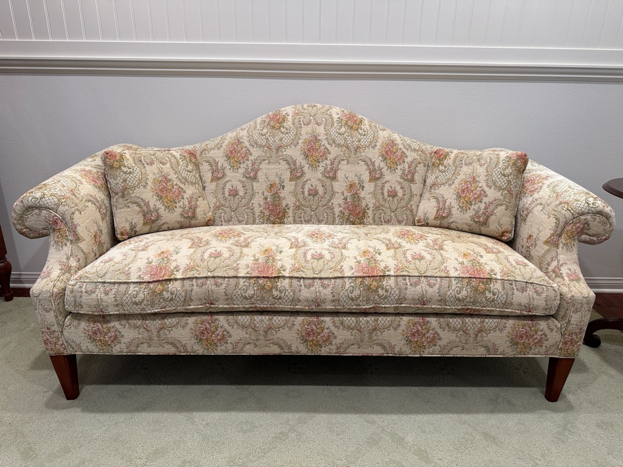 Ethan Allen Hepburn 80' Camelback Sofa [Photo 2]
