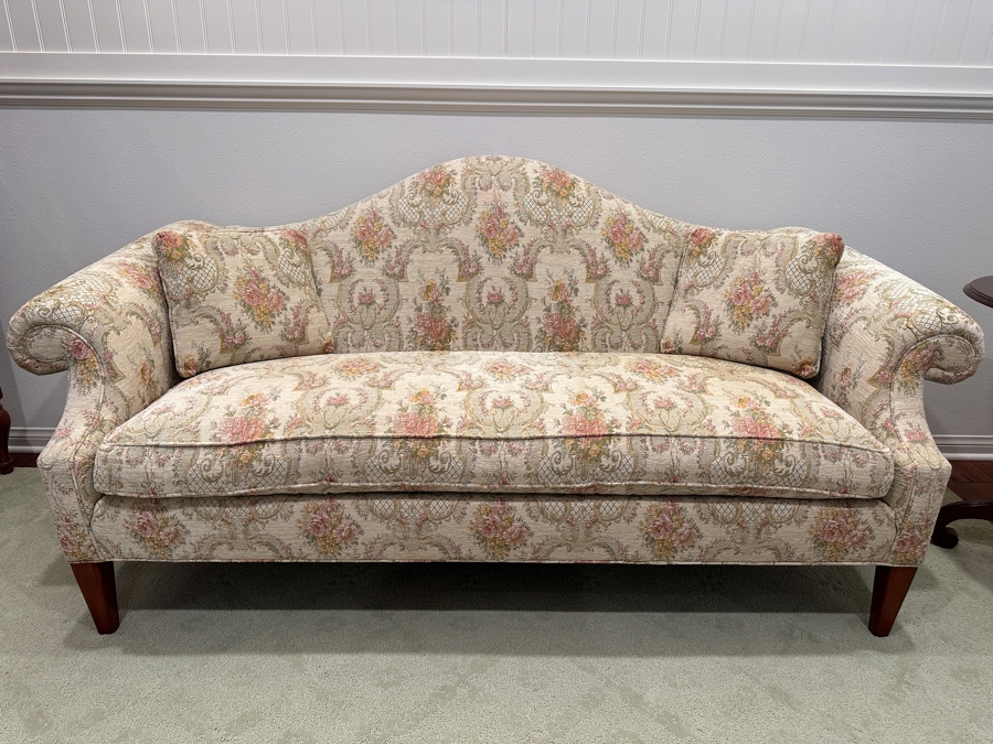 Ethan Allen Hepburn 80' Camelback Sofa [Photo 1]