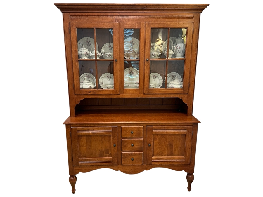 Ethan Allen Country Crossings China Cabinet Hutch 56W X 19D X 78.5H [Photo 1]