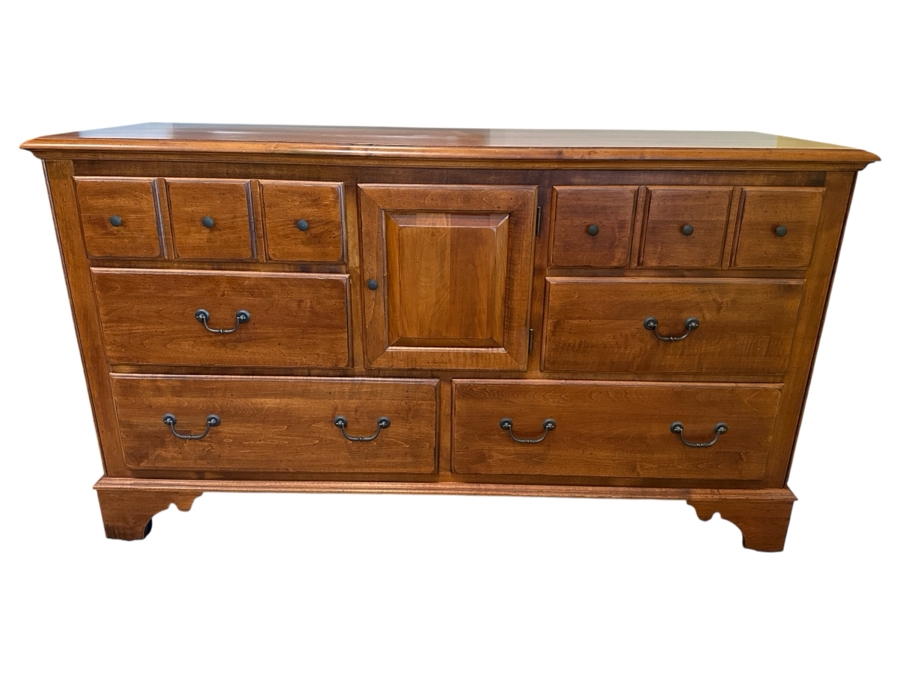 Ethan Allen Country Crossings Chest Of Drawers Double Dresser 58.5W X 19D X 33H [Photo 1]