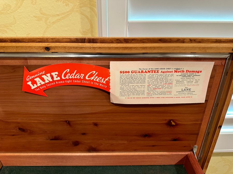 Vintage LANE Cedar Chest Trunk 48W X 20D X 20H [Photo 6]