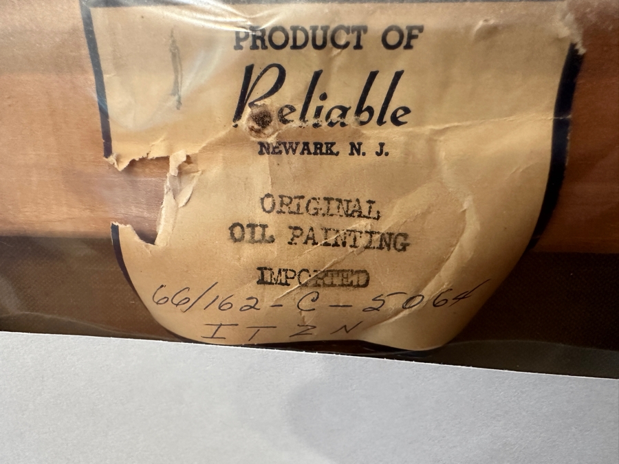 Large Original English Oil Painting On Canvas By Hyders (See Information On Back In Photos) Professionally Framed [Photo 9]