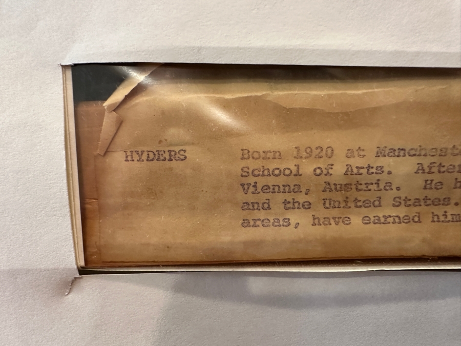 Large Original English Oil Painting On Canvas By Hyders (See Information On Back In Photos) Professionally Framed [Photo 11]