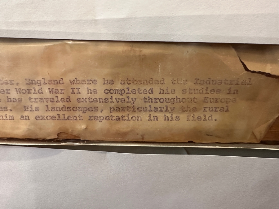 Large Original English Oil Painting On Canvas By Hyders (See Information On Back In Photos) Professionally Framed [Photo 14]