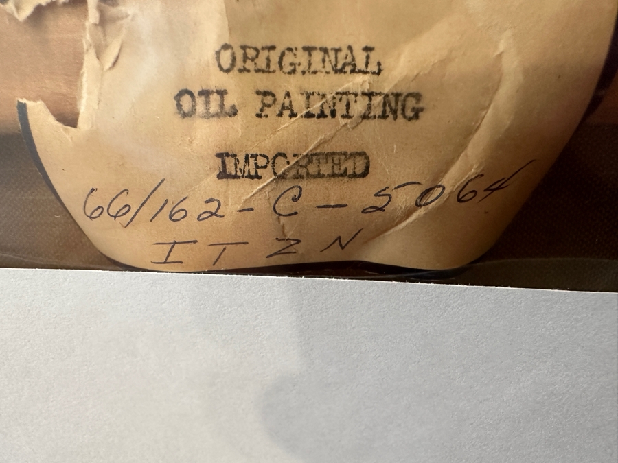 Large Original English Oil Painting On Canvas By Hyders (See Information On Back In Photos) Professionally Framed [Photo 10]