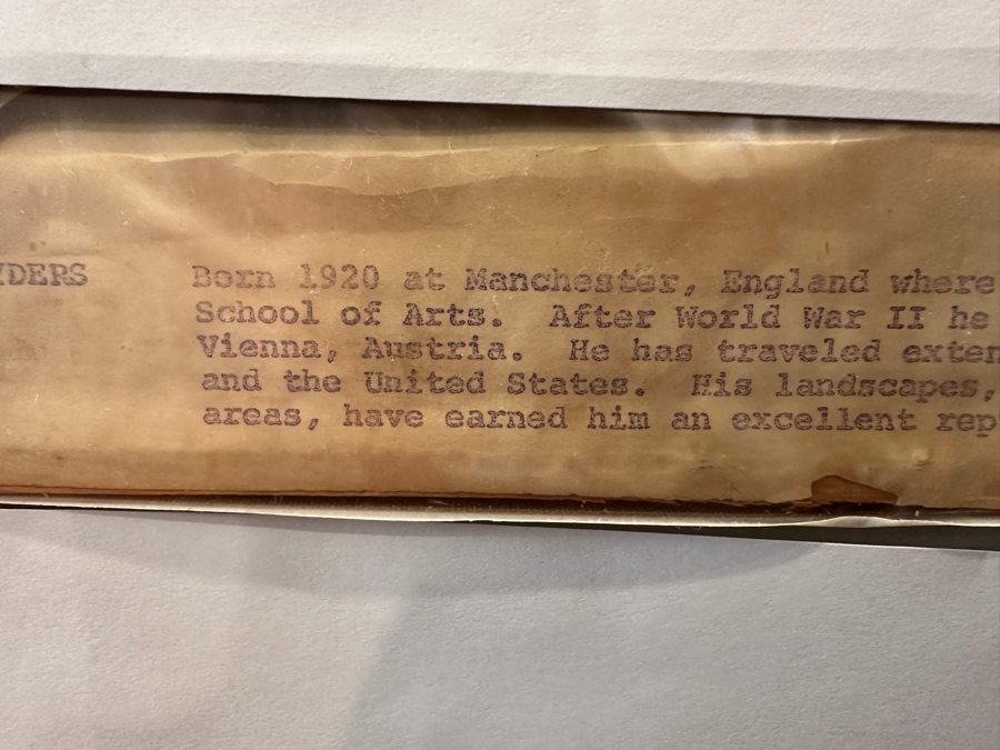 Large Original English Oil Painting On Canvas By Hyders (See Information On Back In Photos) Professionally Framed [Photo 13]