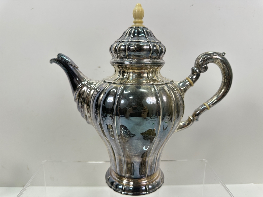 Vintage Sterling Silver Coffee & Tea Service By C. C. Hermann Denmark Total Sterling Silver Weight 2,585g Silver Melt Value $2,770 [Photo 3]
