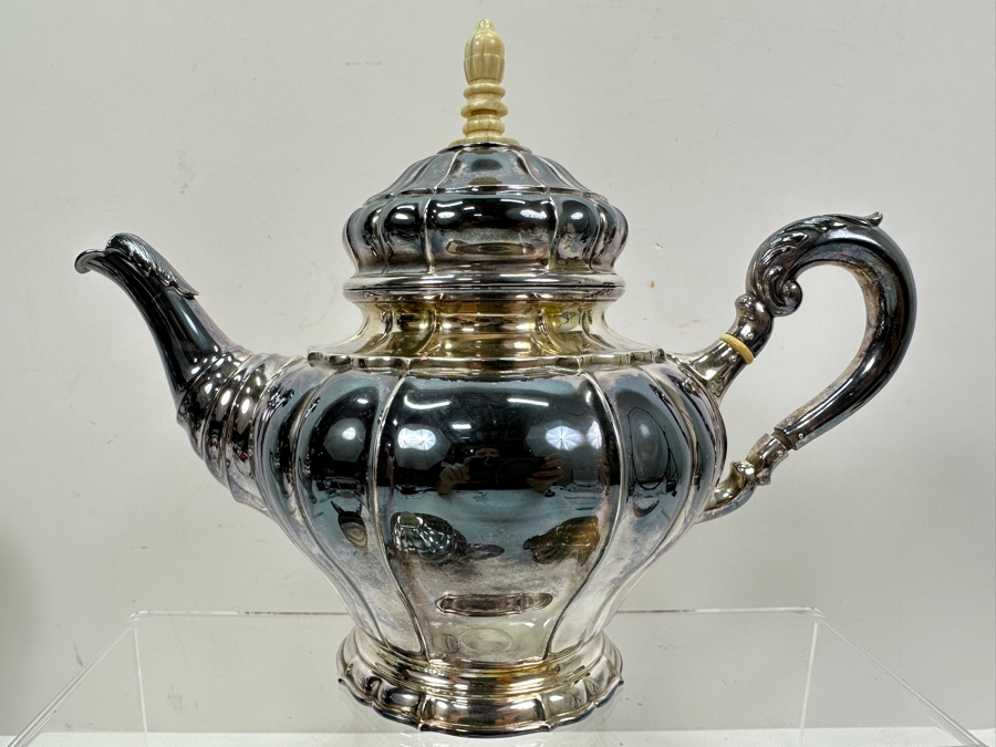 Vintage Sterling Silver Coffee & Tea Service By C. C. Hermann Denmark Total Sterling Silver Weight 2,585g Silver Melt Value $2,770 [Photo 8]