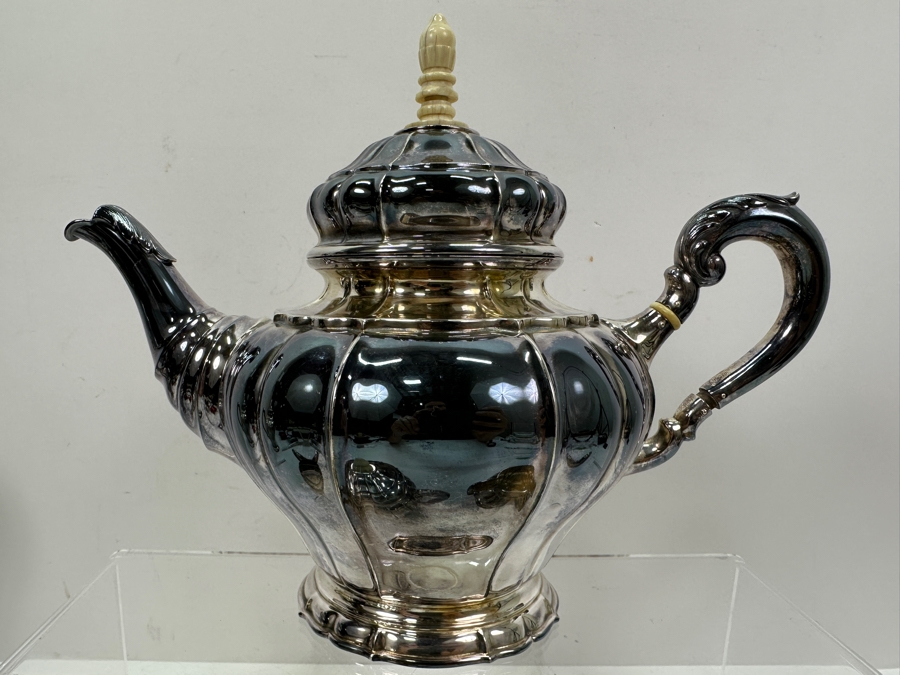 Vintage Sterling Silver Coffee & Tea Service By C. C. Hermann Denmark Total Sterling Silver Weight 2,585g Silver Melt Value $2,770 [Photo 7]