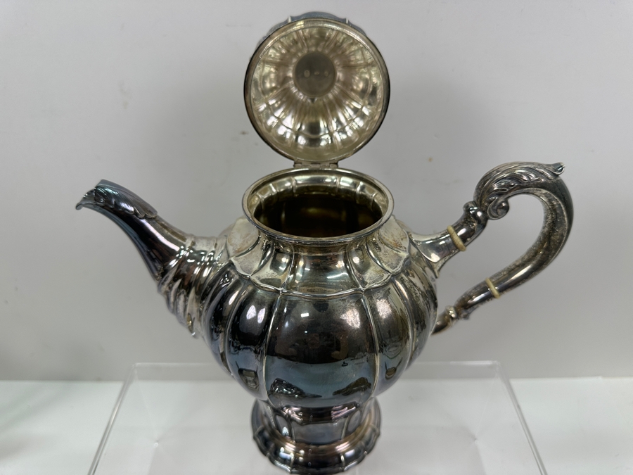Vintage Sterling Silver Coffee & Tea Service By C. C. Hermann Denmark Total Sterling Silver Weight 2,585g Silver Melt Value $2,770 [Photo 4]