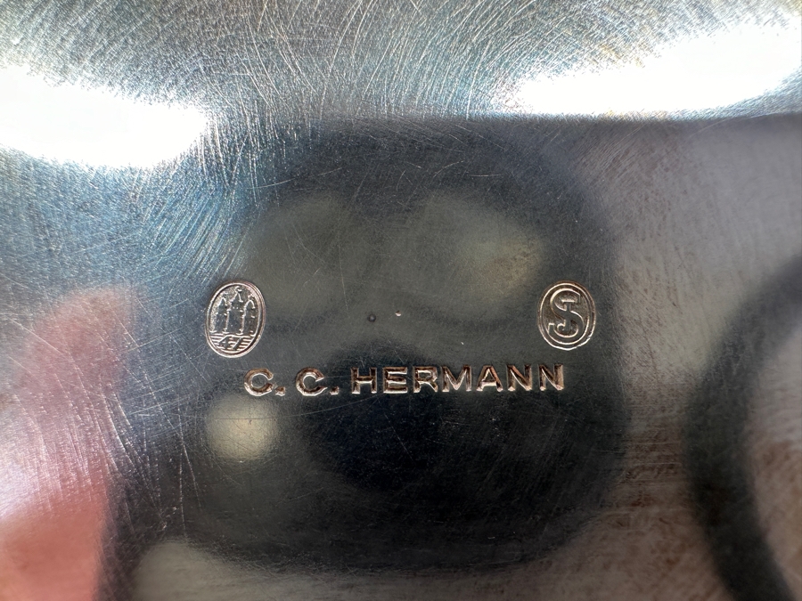 Vintage Sterling Silver Coffee & Tea Service By C. C. Hermann Denmark Total Sterling Silver Weight 2,585g Silver Melt Value $2,770 [Photo 17]
