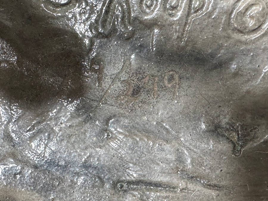 Stunning Large Limited Edition Bronze Manatee Sculpture On Custom Marble Rotating Base By Sandra Koop (S. Koop) Titled 'Serenity' 9/299 American Bronze Fine Art Foundry, Inc. 30.5'H X 18'W X 14'D Weighs 110lbs W/ Certificate Of Authenticity Valued $10,140 [Photo 13]