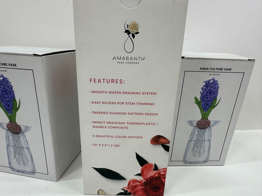 (3) New Vases: (2) Aqua Culture Vases & (1) Amaranth Vase [Photo 4]