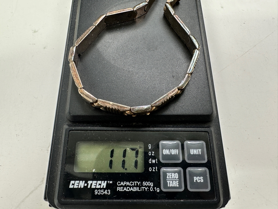 Vintage Sterling Silver Italian 8' Bracelet 11.7g [Photo 6]