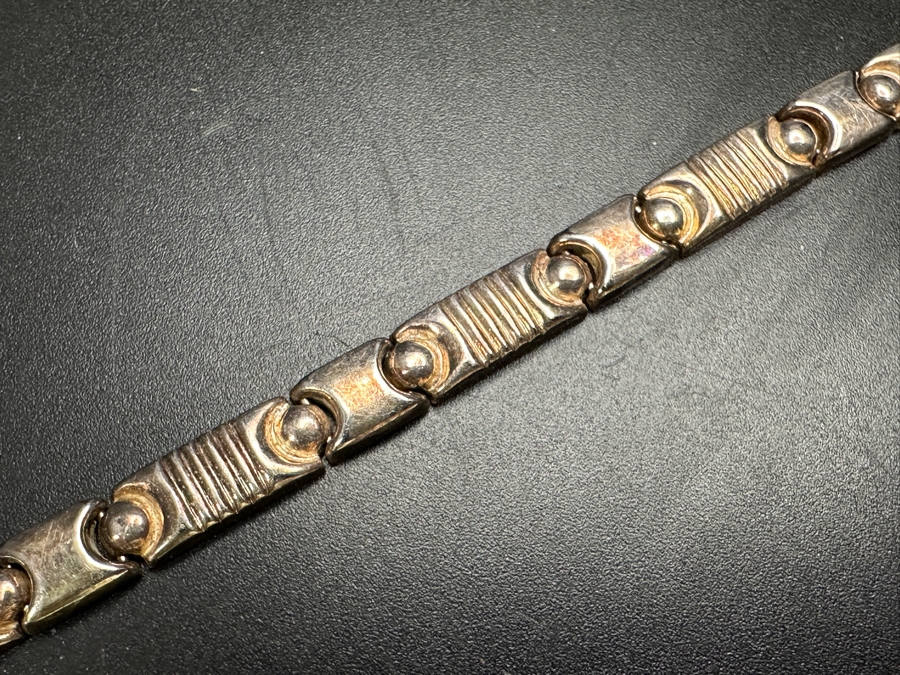 Vintage Sterling Silver Italian 8' Bracelet 11.7g [Photo 3]