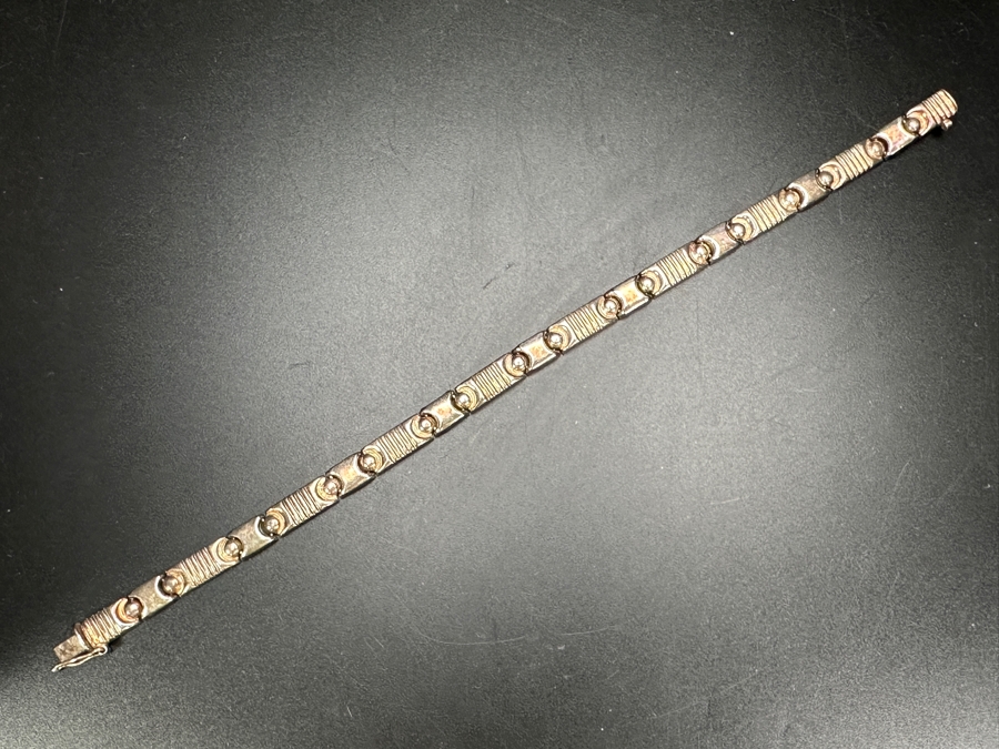 Vintage Sterling Silver Italian 8' Bracelet 11.7g [Photo 2]