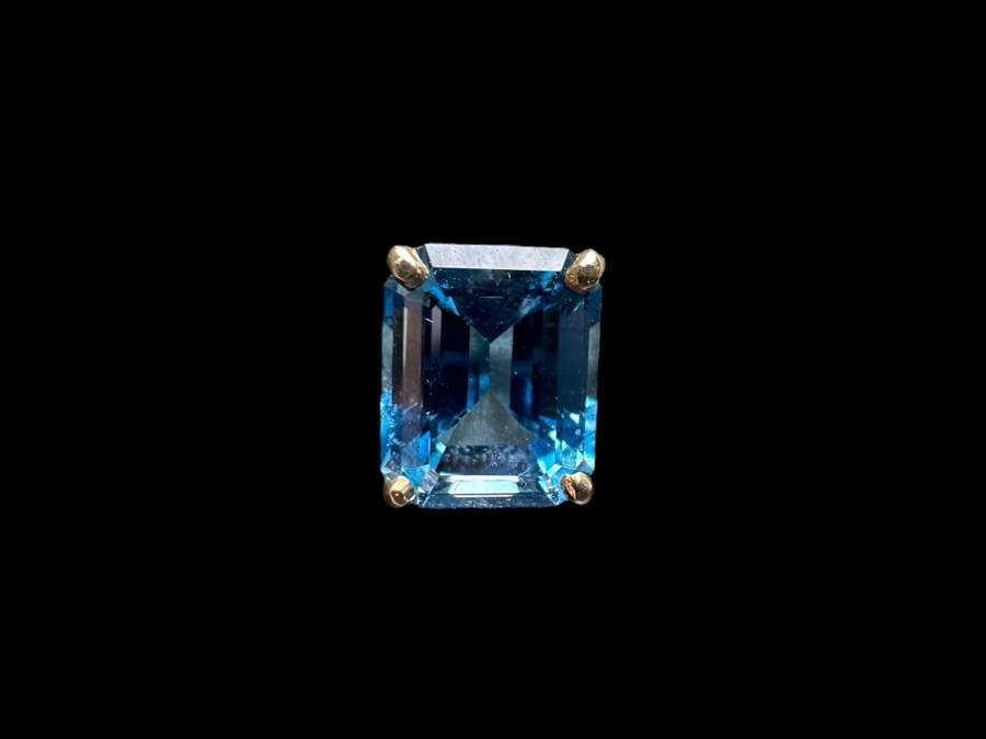 14k Gold Blue Glass Earrings 2.9g Retails $500 [Photo 2]