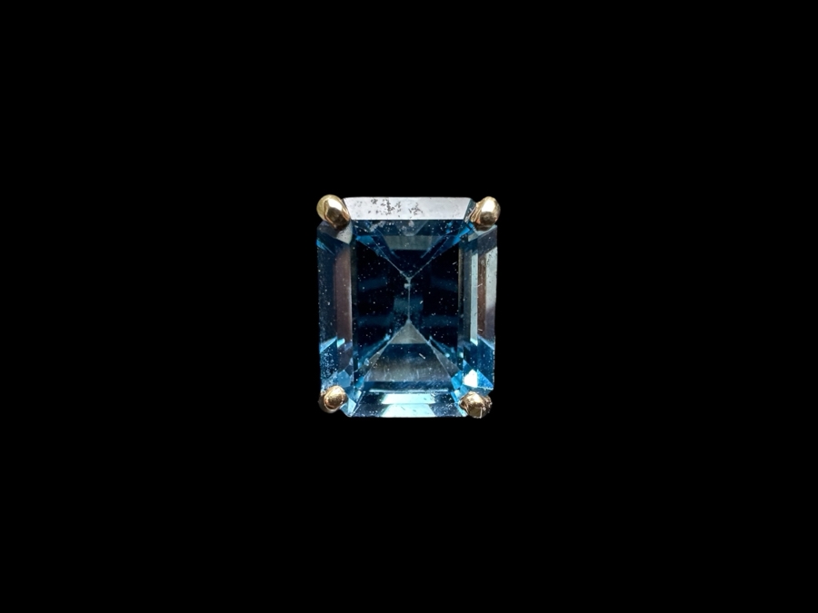 14k Gold Blue Glass Earrings 2.9g Retails $500 [Photo 3]