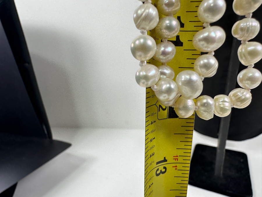 Double Strand 24' Pearl Necklace With Matching Earrings [Photo 7]