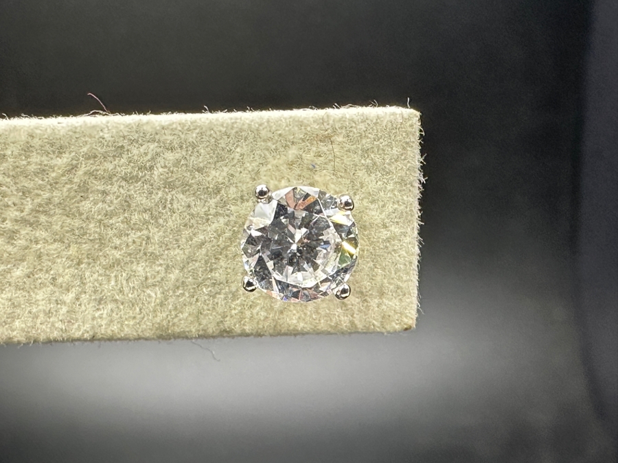 14k Gold Basket Set CZ Earrings 1.6g Retails $400 [Photo 3]