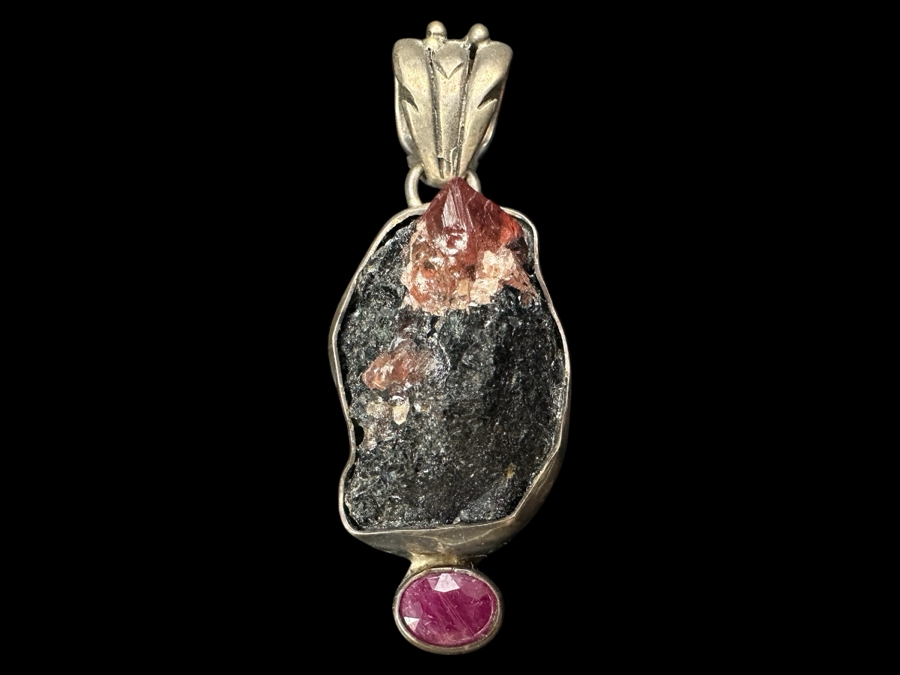 Sterling Silver Pendant With Stones By Ancient Echos 14.7g