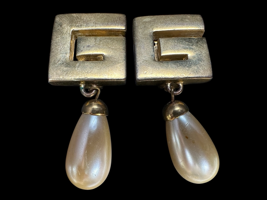 Pair Of Vintage Givenchy Clip-On Earrings