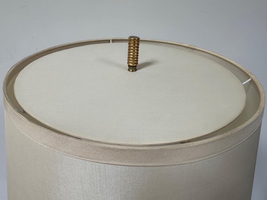 Just Added - 23.6k Dream Gold Leaf 'Crystal City' 66'H Floor Lamp With Crystal Balls & Ivory Silk Shade Retails $2,250 [Photo 4]