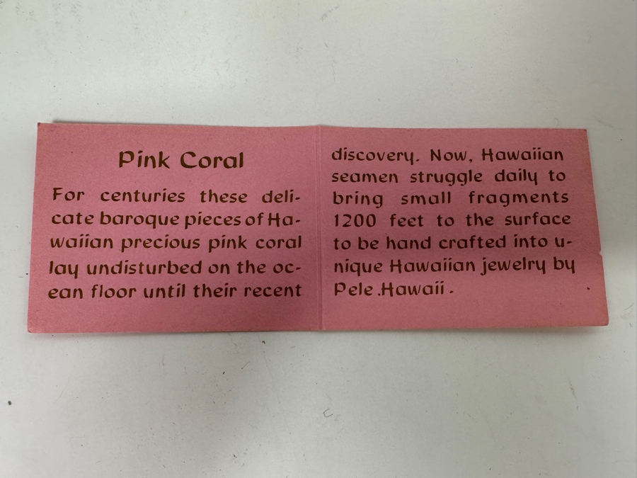 Pink Coral 30' Necklace By Pele Hawaii Inc. 49.3g [Photo 8]