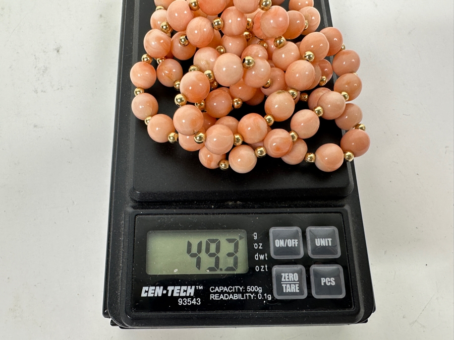 Pink Coral 30' Necklace By Pele Hawaii Inc. 49.3g [Photo 10]