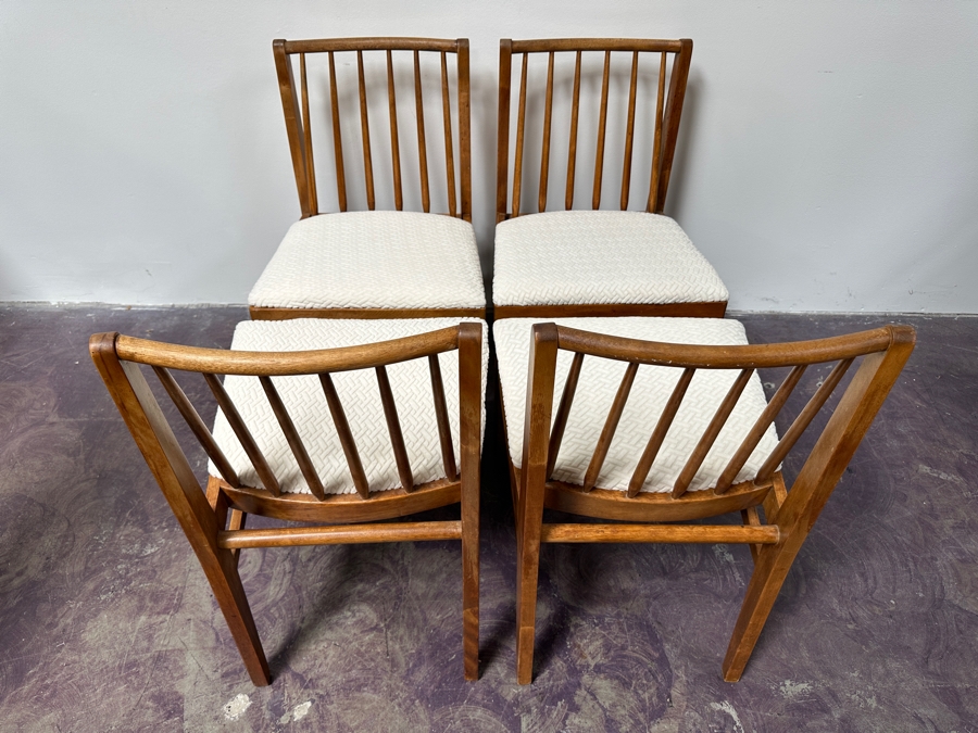 Set Of Four Vintage Mid-Century Modern Dining Chairs [Photo 8]