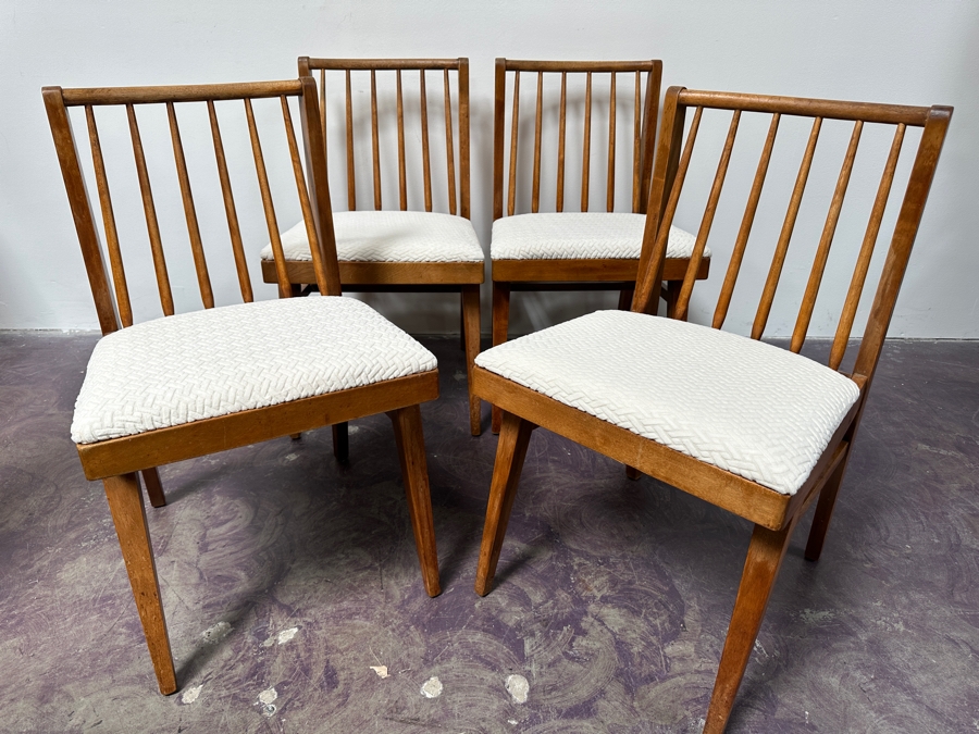 Set Of Four Vintage Mid-Century Modern Dining Chairs [Photo 4]