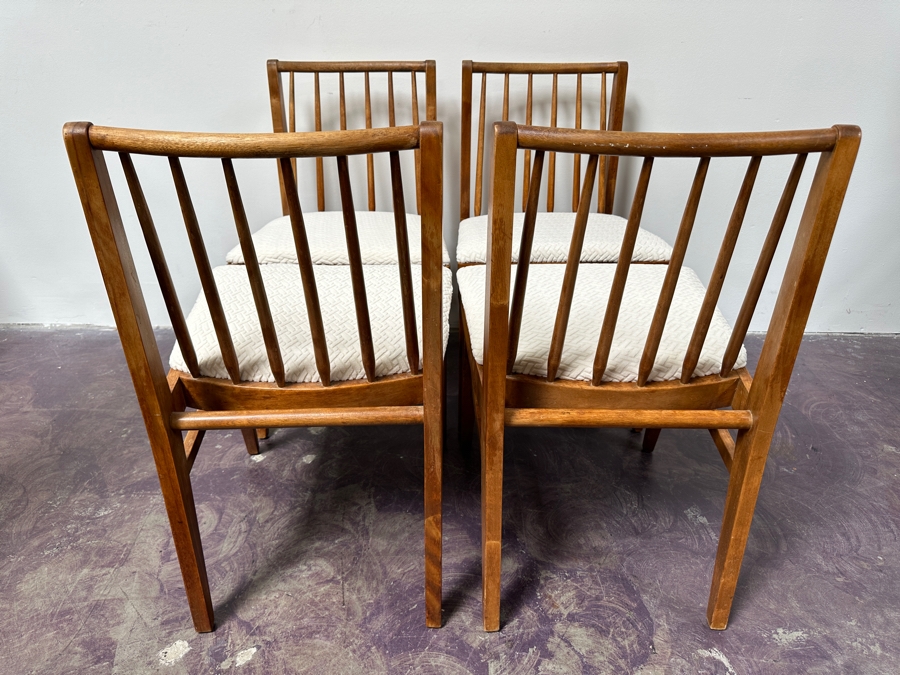 Set Of Four Vintage Mid-Century Modern Dining Chairs [Photo 6]