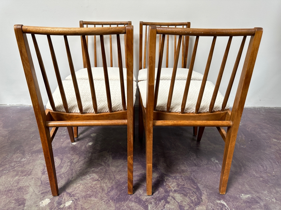 Set Of Four Vintage Mid-Century Modern Dining Chairs [Photo 7]