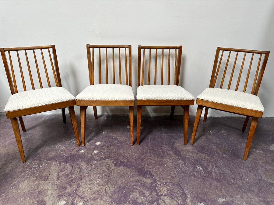 Set Of Four Vintage Mid-Century Modern Dining Chairs [Photo 2]