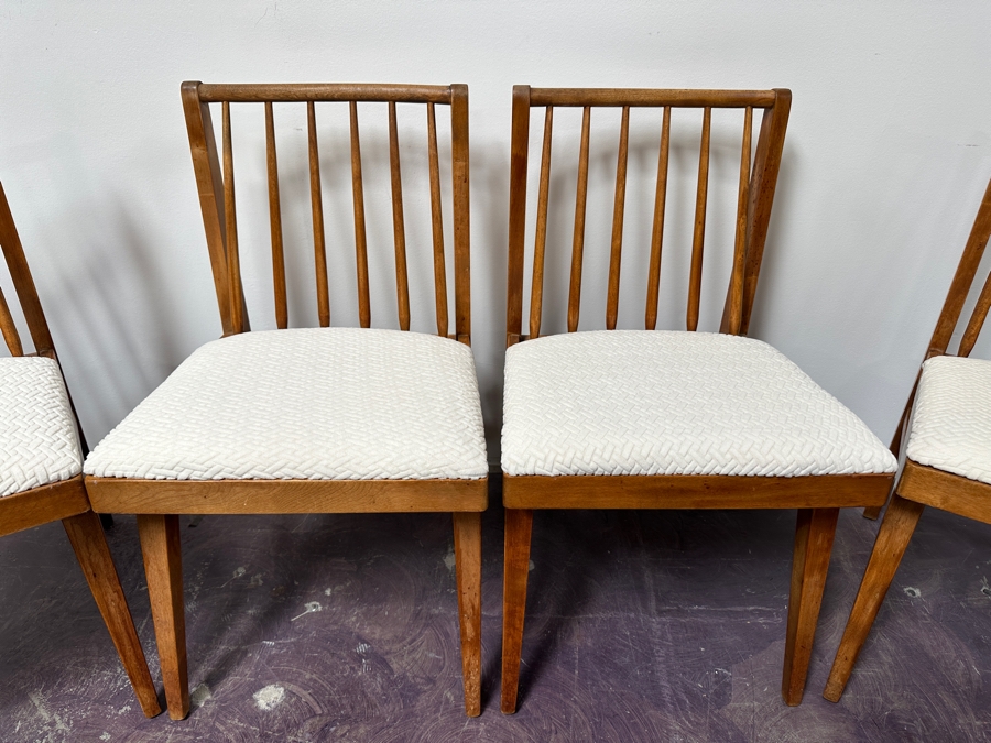 Set Of Four Vintage Mid-Century Modern Dining Chairs [Photo 3]