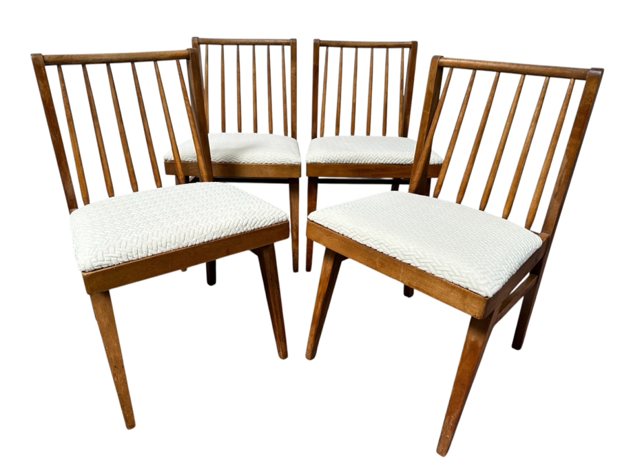 Set Of Four Vintage Mid-Century Modern Dining Chairs [Photo 1]