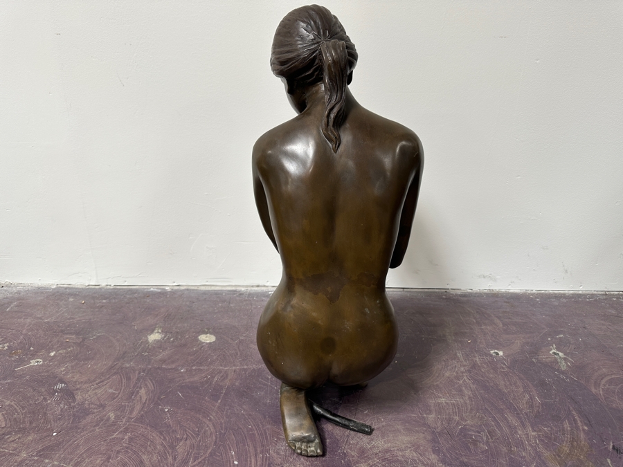 Metal Garden Fountain Sculpture 10W X 17D X 29H (No Pump) [Photo 6]