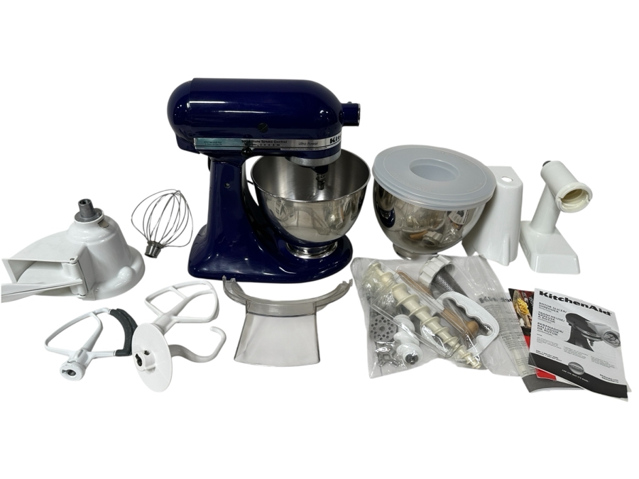 KitchenAid Mixer With Lots Of Accessories