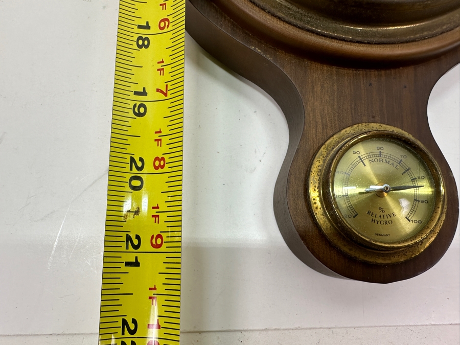 Vintage Wall Thermometer Barometer Made In Germany 21L [Photo 6]