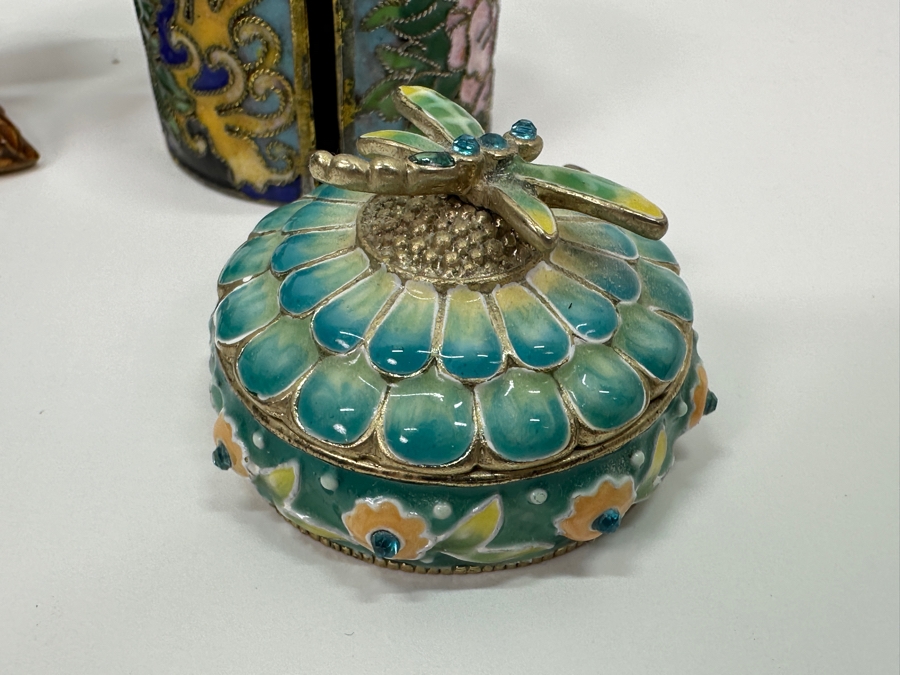 (4) Enameled Metal Boxes [Photo 5]