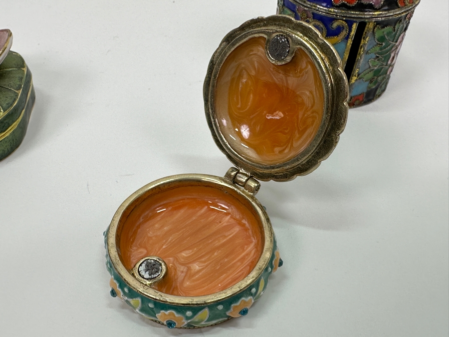 (4) Enameled Metal Boxes [Photo 9]