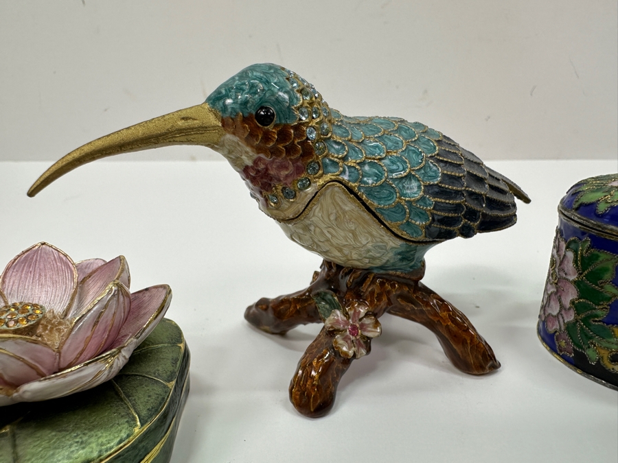 (4) Enameled Metal Boxes [Photo 3]