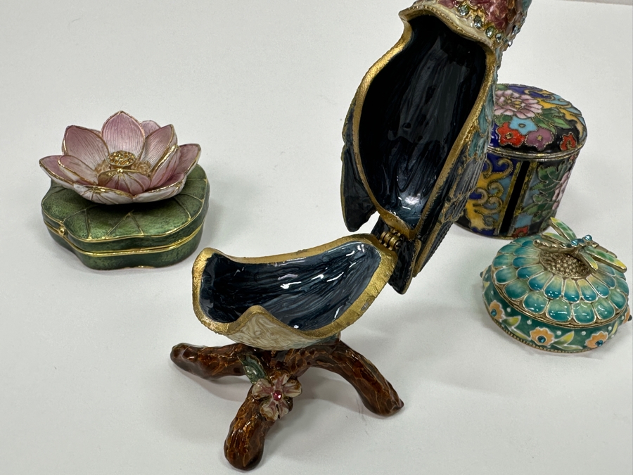 (4) Enameled Metal Boxes [Photo 7]