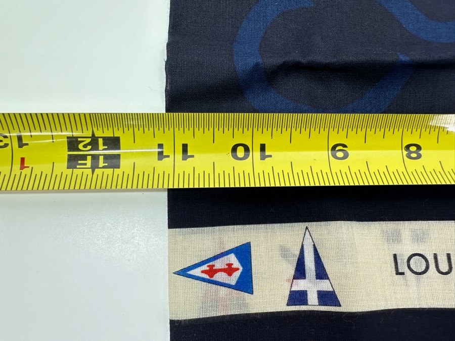 New Louis Vuitton Cup Nautical Flag Navy Blue Scarf With Original Box [Photo 5]